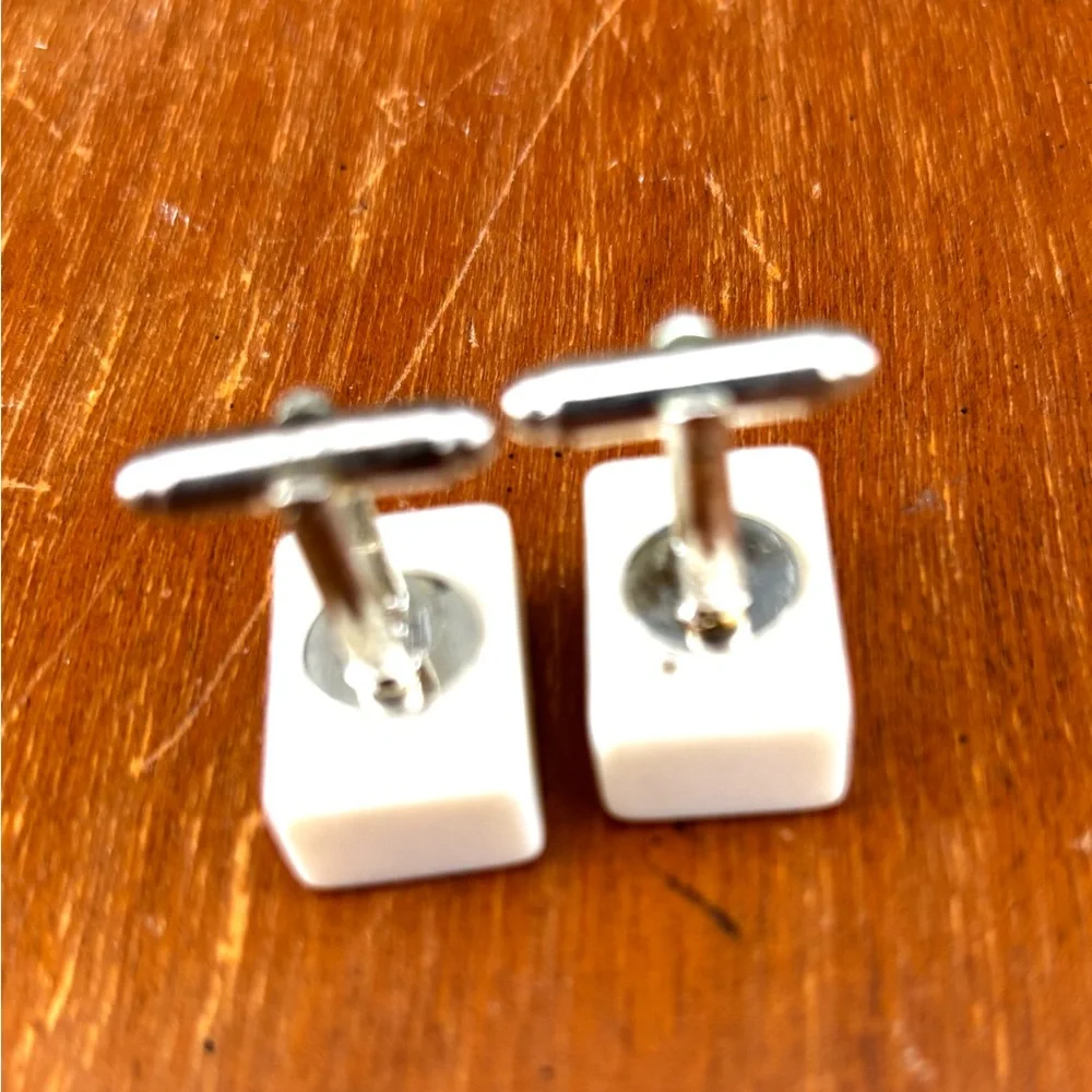 Two dots mini mahjong Cufflinks